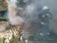 На Кіровоградщині рятувальники двічі залучались на гасіння пожеж