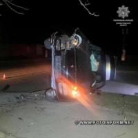 ДТП у Кропивницькому: іномарка врізалася в дерево