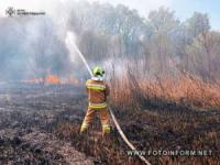 Чотири пожежі загасили на Кіровоградщині