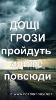 Дощі та грози пройдуть майже по всій Україні