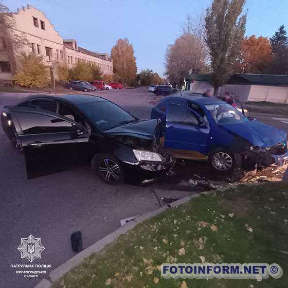 П'яна водійка спричинила ДТП у Кропивницькому (ФОТО)