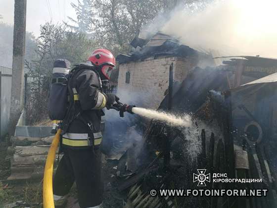 На Кіровоградщині надзвичайники ліквідували п’ять пожеж (ФОТО)