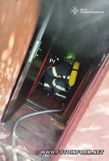 На Кіровоградщині під час ліквідації пожежі рятувальниками виявлено тіло загиблого чоловіка (ФОТО)