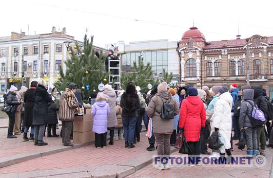 У Кропивницькому встановили 12 ялинок на честь міст-Героїв, захисників та волонтерів (ФОТО)