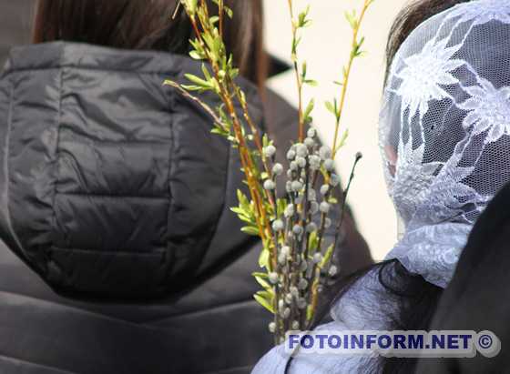У Кропивницькому в храма міста освячували вербу (ФОТО)
