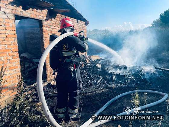 На Кіровоградщині виникло чотири пожежі 