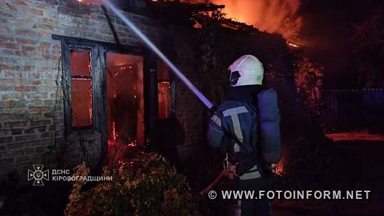 На Кіровоградщині у житловому секторі виникло три пожежі 