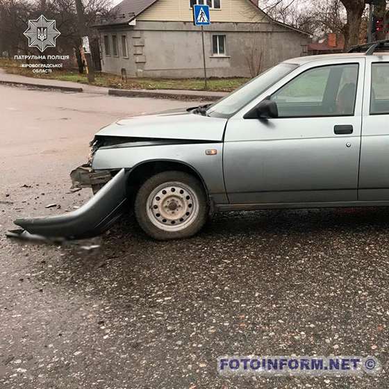 Порушення правил проїзду перехресть стало причиною ДТП у Кропивницькому (ФОТО)