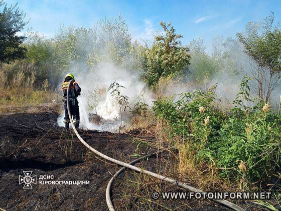 На Кіровоградщині надзвичайники ліквідували двадцять одну пожежу (ФОТО)