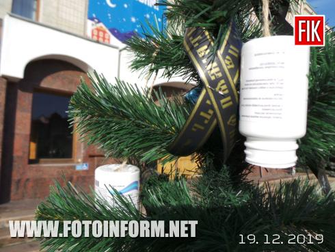 Сьогодні, 19 грудня, у місті Кропивницький на площі Героїв Майдану з`явилася чорна ялинка, повідомляє FOTOINFORM.NET