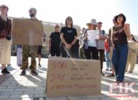 У Кропивницькому містяни вийшли на протест проти відставки міністра оборони Федорова